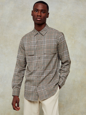 Multicolour Check Slim Shirt