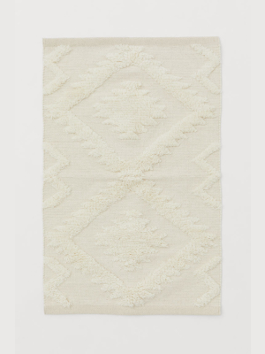 Jacquard-weave Wool-blend Rug