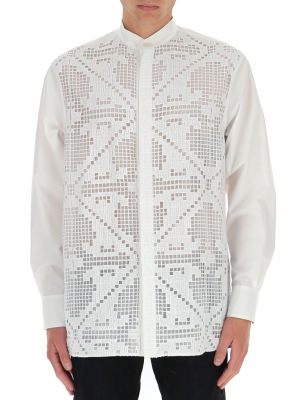 Valentino Pointelle Knit Shirt