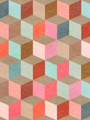 Coloured Geometry Wallpaper In Multi From The Eclectic Collection By Mind The Gap