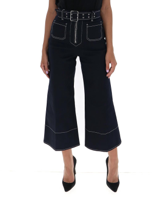 Miu Miu Belted Flared Jeans