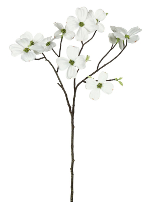 Artificial Single Dogwood (pk/3) (28") White - Vickerman