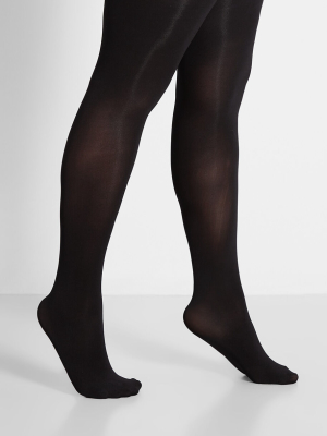Opaque In The Night Tights - Plus Size