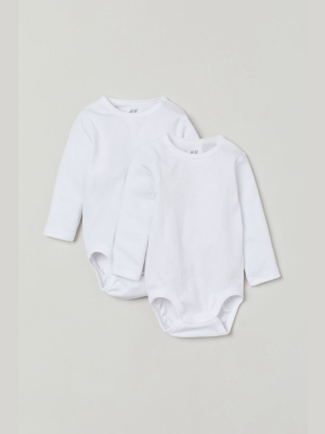 2-pack Long-sleeved Bodysuits