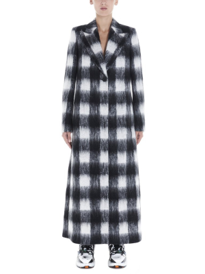 Maison Margiela Checked Single Breasted Coat