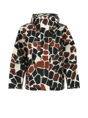 Moncler 1952 Freesia Giraffe Print Jacket