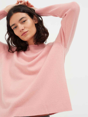 Mellow-rose Cashmere Boxy Sweater