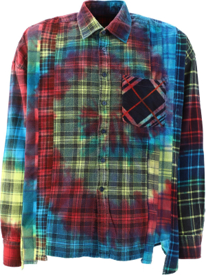 Needles Checked Tie-dye Shirt