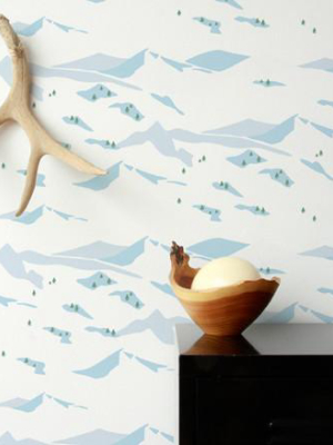 Snowscene Wallpaper In Avalanche Design By Aimee Wilder