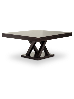 Everdon Modern Coffee Table Dark Brown - Baxton Studio