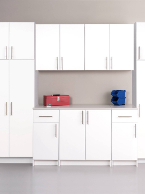 112" Elite With 9 Storage Cabinet Set White - Prepac