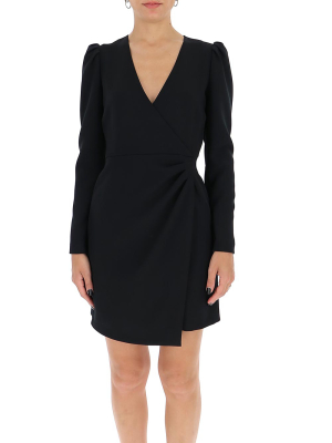 Redvalentino Crepe Wrap Dress