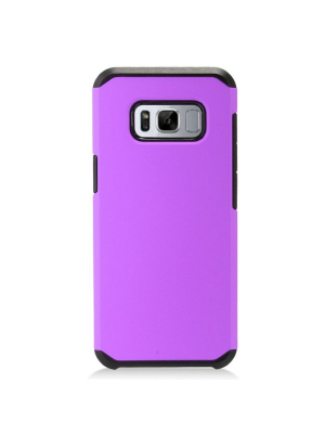 Insten Rubberized Dual Layer Hybrid Hard Pc/tpu Case Cover For Samsung Galaxy S8 By Eagle