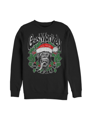 Men's Gas Monkey Christmas Wreath Sweatshirt