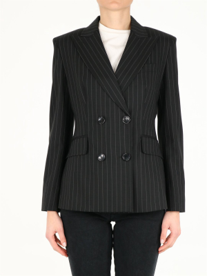 Max Mara Pinstriped Double Breasted Blazer