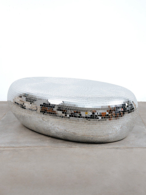 Disco Mirror Pebble Coffee Table