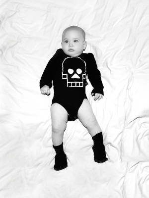 Nununu Skull Patch Bodysuit - Black