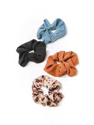 Leopard Print Scrunchie Set