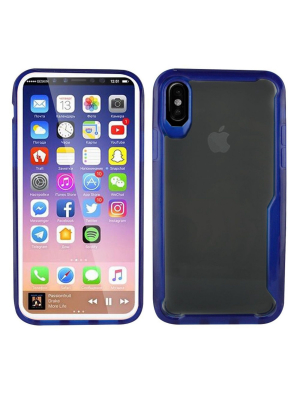 Iphone X Case, By Insten Dual Layer [shock Absorbing] Hybrid Drop Protection Tpu Gel Clear Case Cover For Apple Iphone X By Eagle