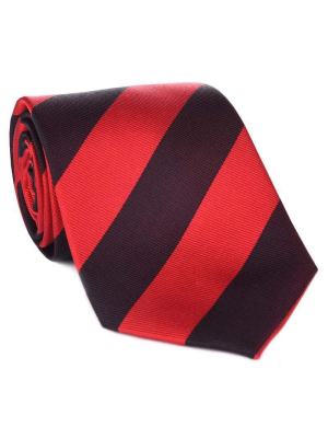 Red & Black Collegiate Tie