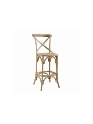 Roxy Wash Counter Height Barstool Gray - Linon