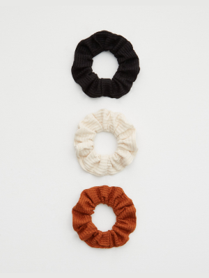 Aerie Waffle Scrunchie 3-pack