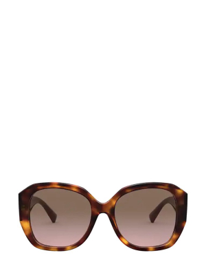 Valentino Eyewear Vlogo Oversized Sunglasses