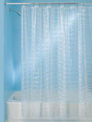 Ripplz Soft Touch Eva Shower Curtain Clear - Idesign