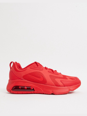 Nike Air Max 200 Trainers In Triple Red