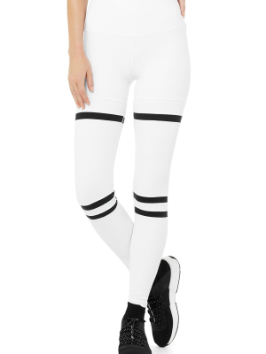 High-waist Legit Legging - White/black