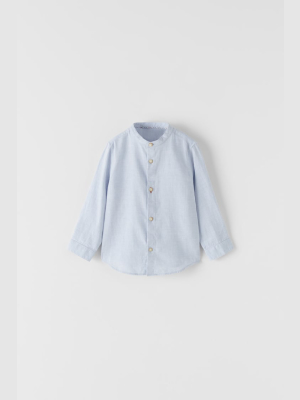 False Plain Woven Shirt