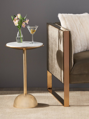 Fairfax Modern Glam Accent Table White - Christopher Knight Home