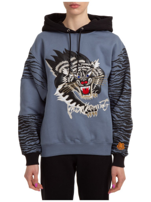 Kenzo X Kansai Yamamoto Panther Embroidered Hoodie