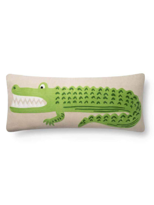Loloi Rifle Paper Co. Pillow - Green/natural