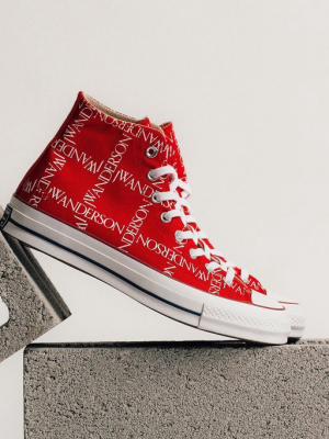 Converse X Jw Anderson All Star Chuck 70 Grid Hi - Flame Scarlet/white