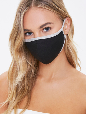 Heathered-trim Face Mask