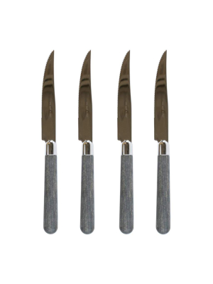 Vietri Albero Elm Steak Knives - Set Of 4