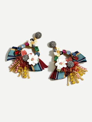 Mixed-medium Statement Earrings