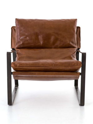 Wyatt Leather Sling Chair