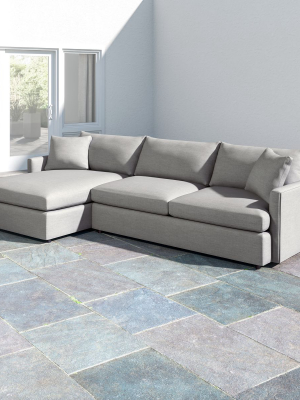 Lounge Ii Petite Outdoor Upholstered 2-piece Left Arm Chaise Sectional