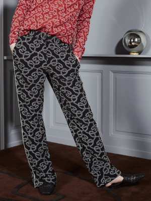 Milla Pants Black Print