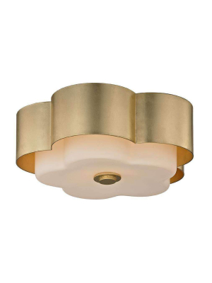 Allure 1lt Ceiling Flush Gold Leaf