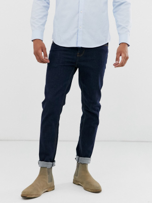 Asos Design Skinny Jeans In Indigo