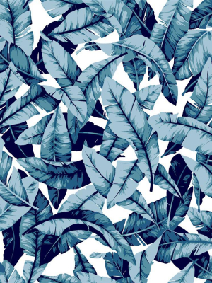 Blue Palm Peel & Stick Wallpaper By Roommates For York Wallcoverings