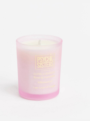 Psychic Sisters Rose And Lavender Mini Love Candle