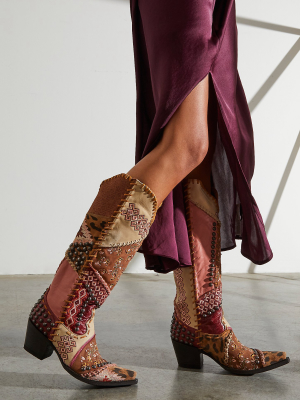 Mexicali Patchwork Western Boots