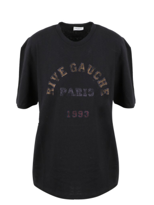 Saint Laurent Graphic Printed Crewneck T-shirt