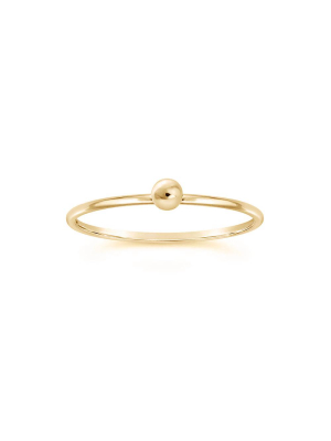 3mm Sphere 14k Gold Filled Band Ring