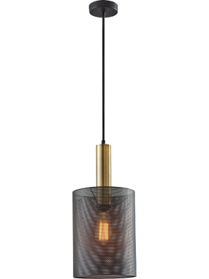 Niort Pendant Black/antique Brass