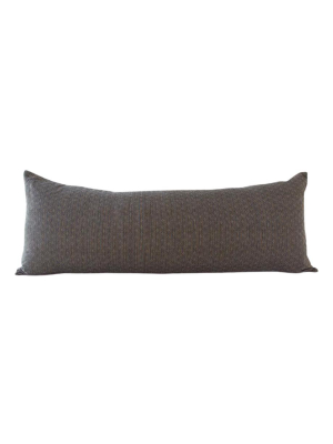 Chocolate Striped Extra Long Lumbar Pillow - 14x36